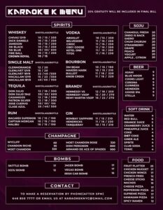 Menu - Karaoke K